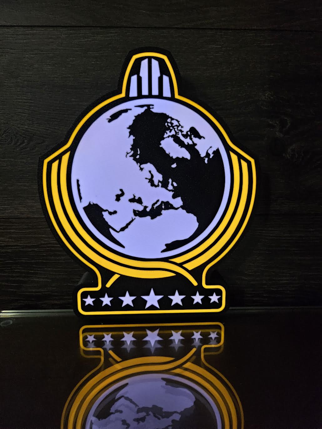 Helldivers 2 Super Earth LED Sign, Lightbox