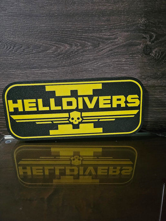 Helldivers 2 LED Sign, Lightbox