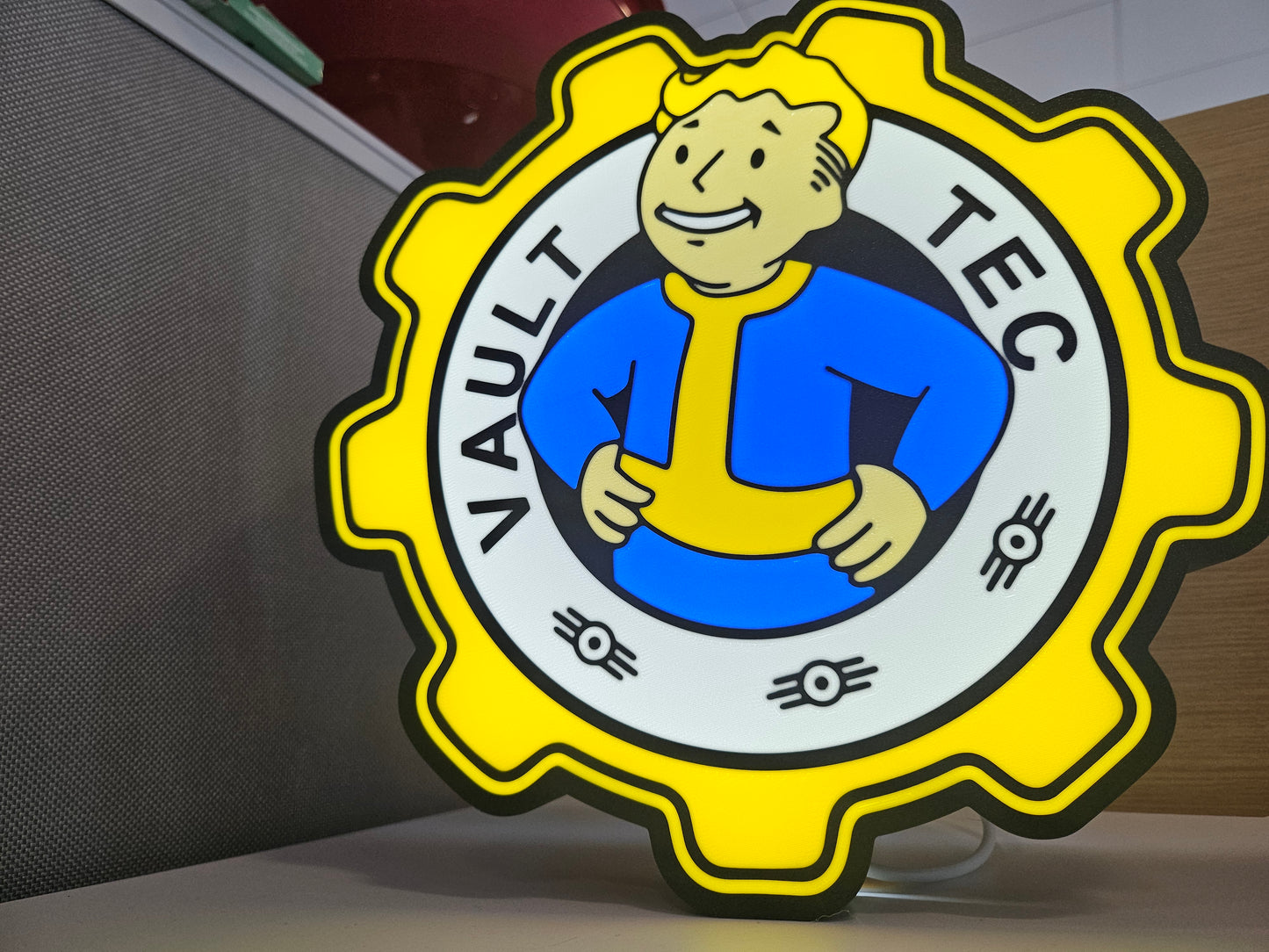 Fallout Vault Tec LED Sign, Lightbox
