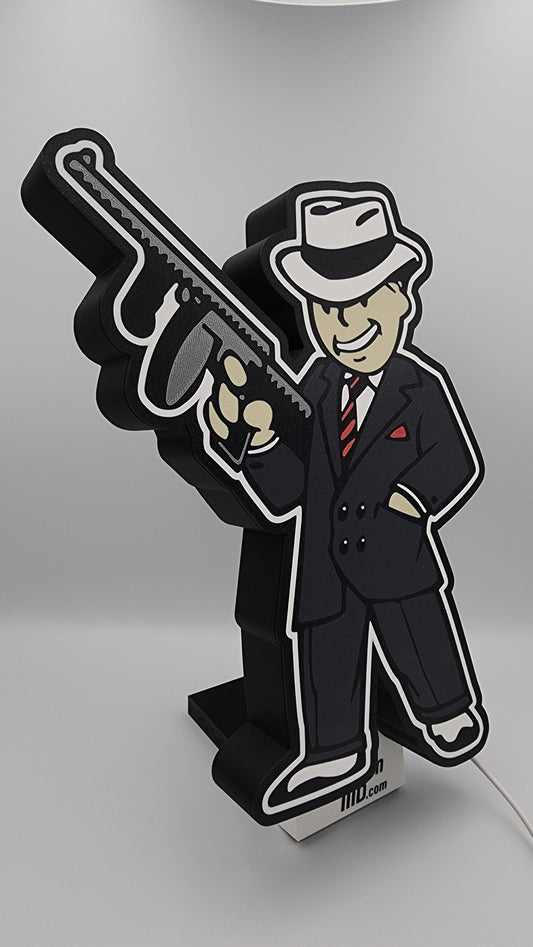 Fallout "Made Man" Perk LED Sign, Lightbox