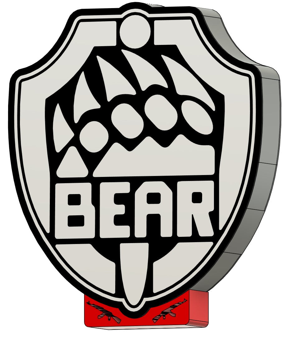 Escape From Tarkov Bear LED Sign, Lightbox