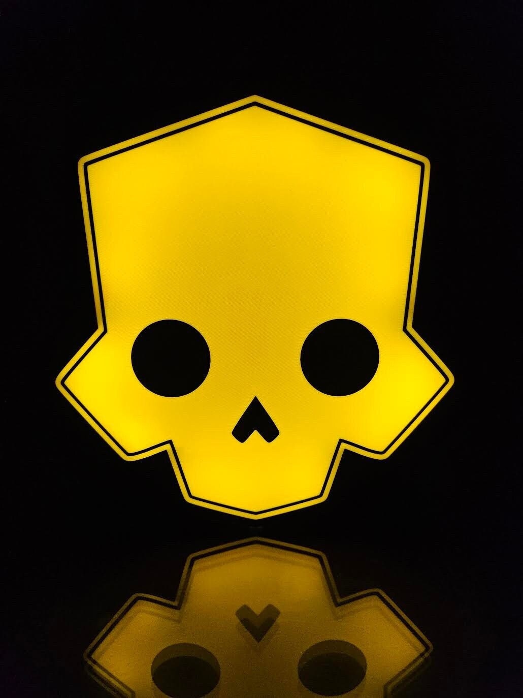 Helldivers 2 Skull LED Sign, Lightbox