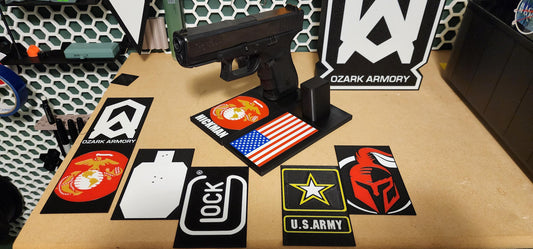 Handgun Display--FACEPLATE ONLY